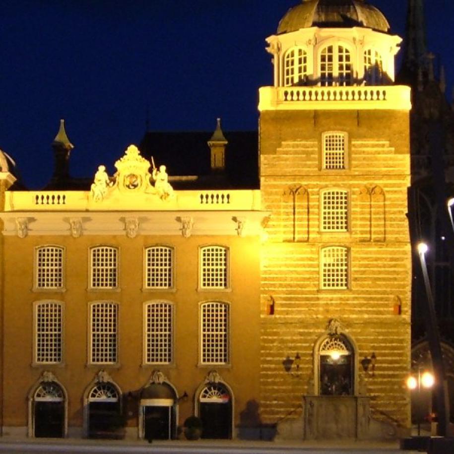 Kerstliederen zingen op de Grote Markt